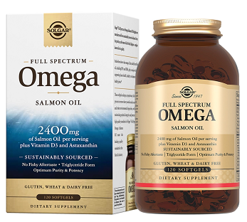 Solgar (Солгар) Омега-комплекс из дикого океанического лосося, капсулы 120шт БАД