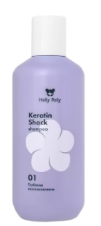 Купить holly polly (холли полли) keratin shock шампунь для волос восстанавливающий, 250мл в Бору