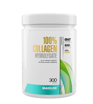 Maxler 100% Коллаген (100% Collagen Hydrolysate), порошок 300 г БАД