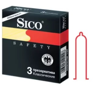 Купить sico (сико) презервативы safety классические 3шт в Бору