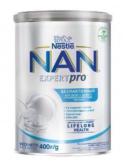Купить nan (нан) безлактозный молочная смесь с 0 до 6 месяцев, 400г в Бору