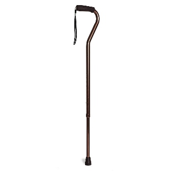 Трость AMCО45 телескопическая металлическая с центрированной рукояткой, черная