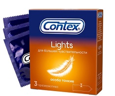 Купить contex (контекс) презервативы lights особо тонкие 3шт в Бору