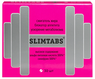 Slimtabs (Слимтабс), Синефрин и Альфа-липоевая кислота Витамир, таблетки 30 шт БАД