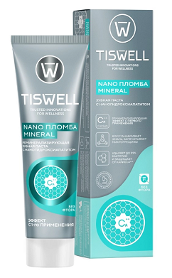 Tiswell (Тисвелл) зубная паста реминерализующая с наногидроксиапатитом без фтора 110 г