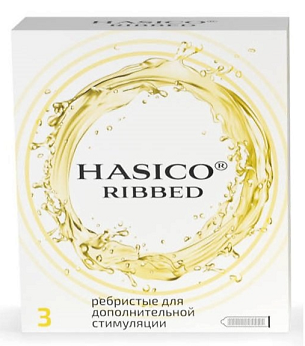 Hasico (Хасико) презервативы ребристые 3шт