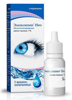 Эмоксипин Нео, капли глазные 1%, флакон-капельница 5 мл