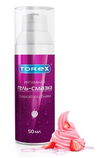 Купить torex (торекс) гель-смазка интимный сладкая клубника, флакон-дозатор 50мл в Бору