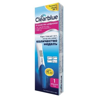 Тест для определения беременности и срока ClearBlue (Клиаблу) цифровой, 1 шт