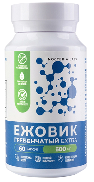 Nooteria labs (Нутерия Лабс) ежовик гребенчатый extra, капсулы 60 шт БАД
