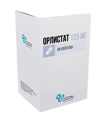 Орлистат, капсулы 120мг, 84 шт