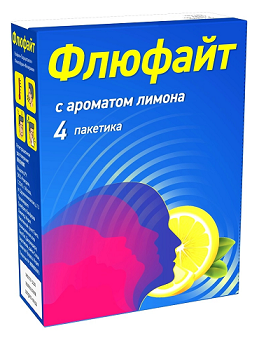 Флюфайт, порошок для приготовления раствора для приема внутрь, лимонный пакетики 4 шт