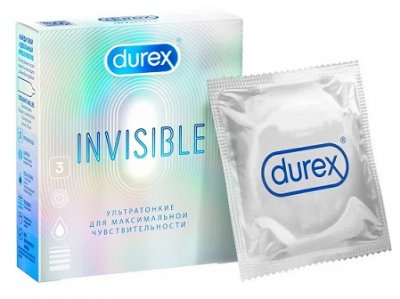 Купить durex (дюрекс) презервативы invisible 3шт в Бору