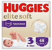 Купить huggies (хаггис) трусики elitesoft 3, 6-11кг 48 шт в Бору