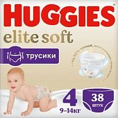 Купить huggies (хаггис) трусики elitesoft 4, 9-14кг 38 шт в Бору