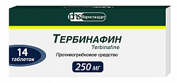 Купить тербинафин, таблетки 250мг, 14 шт в Бору