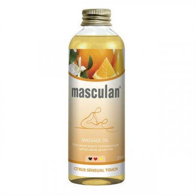 Купить masculan (маскулан) масло массажное тонизирующее цитрус, 200мл в Бору
