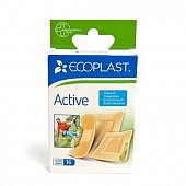 Купить ecoplast activ набор тканевых пластырей, 16 шт в Бору