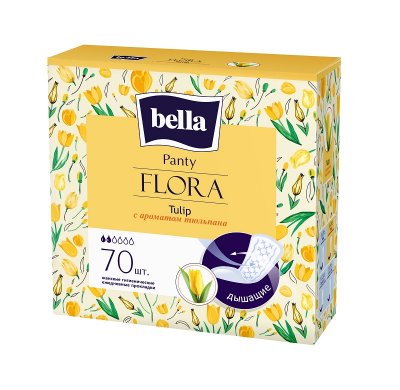 Купить bella (белла) прокладки panty flora с ароматом тюльпана 70 шт в Бору
