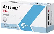 Купить алзепил, таблетки, покрытые пленочной оболочкой 10мг, 28 шт в Бору