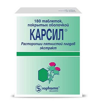 Карсил, таблетки, покрытые оболочкой 35мг, 180 шт