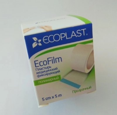 Купить ecoplast ecofilm медицинский фиксирующий полимерный 5см х 5м в Бору