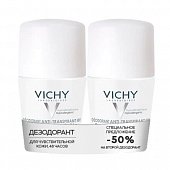 Купить vichy (виши) дезодорант шариковый 48 часов для чуствительной кожи 50мл 2 шт в Бору
