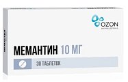 Купить мемантин, таблетки, покрытые пленочной оболочкой 10мг, 30 шт в Бору