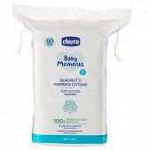 Купить chicco baby moments (чикко) ватные диски для новорожденных, 60шт в Бору