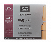 Купить martiderm (мартидерм) platinum сыворотка для лица коррекция фотостарения гиалуроновая кислота+, ампулы 2мл, 30 шт в Бору