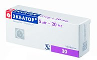 Купить экватор, таблетки 5мг+20мг, 30 шт в Бору