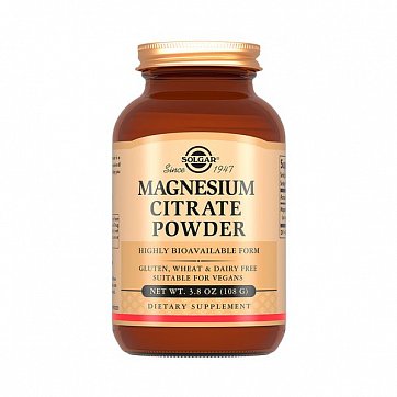 Solgar (Солгар) Магния цитрат, порошок 108г
