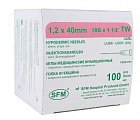 Игла инъекционная одноразовая 18G (1,2 х 40), 100 шт SFM