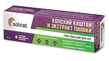 Купить solnat (солнат) конский каштан и экстракт пиявки, гель-бальзам для ног 100мл в Бору