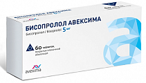 Купить бисопролол авексима, таблетки покрытые пленочной оболочкой 5 мг, 60 шт в Бору