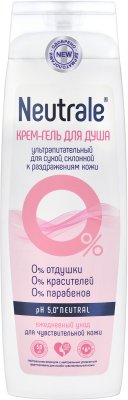 Купить neutrale (нейтрал) крем- гель для душа ультрапитательный для сухой и раздраженной кожи 400мл в Бору