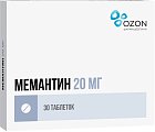 Купить мемантин, таблетки, покрытые пленочной оболочкой 20мг, 30 шт в Бору