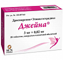 Купить джейна, таблетки, покрытые пленочной оболочкой 3мг+0,02мг, 28 шт в Бору