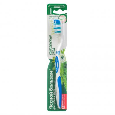 Купить лесной бальзам зубная щетка комплексный уход мягкая, 1 шт в Бору