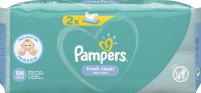 Купить pampers baby fresh clean (памперс) салфетки влажные, 52шт (в комплекте 2 упаковки) в Бору