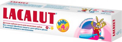 Купить лакалют (lacalut) зубная паста для детей бейби до 4-х лет, 50мл в Бору