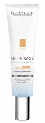 Купить dermedic neovisage (дермедик) крем-флюид тонирующий увлажняющий для чувствительной кожи 30 мл spf50+ песочный в Бору