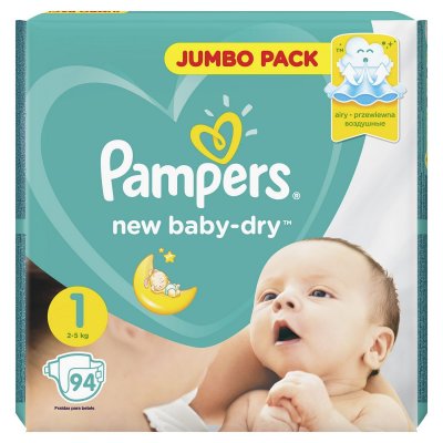Купить pampers new baby (памперс) подгузники 1 ньюборн 2-5кг, 94шт в Бору