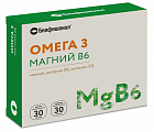 Купить биафишенол омега3 магний в6, капсулы массой 0,35г 30шт+капсулы массой 0,6г 30шт бад в Бору