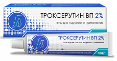 Купить троксерутин вп, гель для наружного применения 2% 100г в Бору