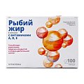 Купить рыбий жир с витаминами а,д,е витатека, капсулы 370мг, 100 шт бад в Бору