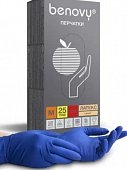 Купить перчатки benovy смотровые латексные нестерильные неопудрен повышенной прочности размер m 25 пар в Бору