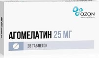 Купить агомелатин, таблетки, покрытые пленочной оболочкой 25мг, 28 шт в Бору