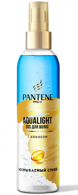Купить pantene pro-v (пантин) спрей aqua light мгновенное питание, 150 мл в Бору