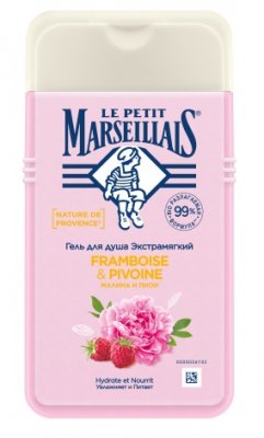 Купить le petit marseillais (ле петит марселл) гель для душа малина и пион, 250мл в Бору